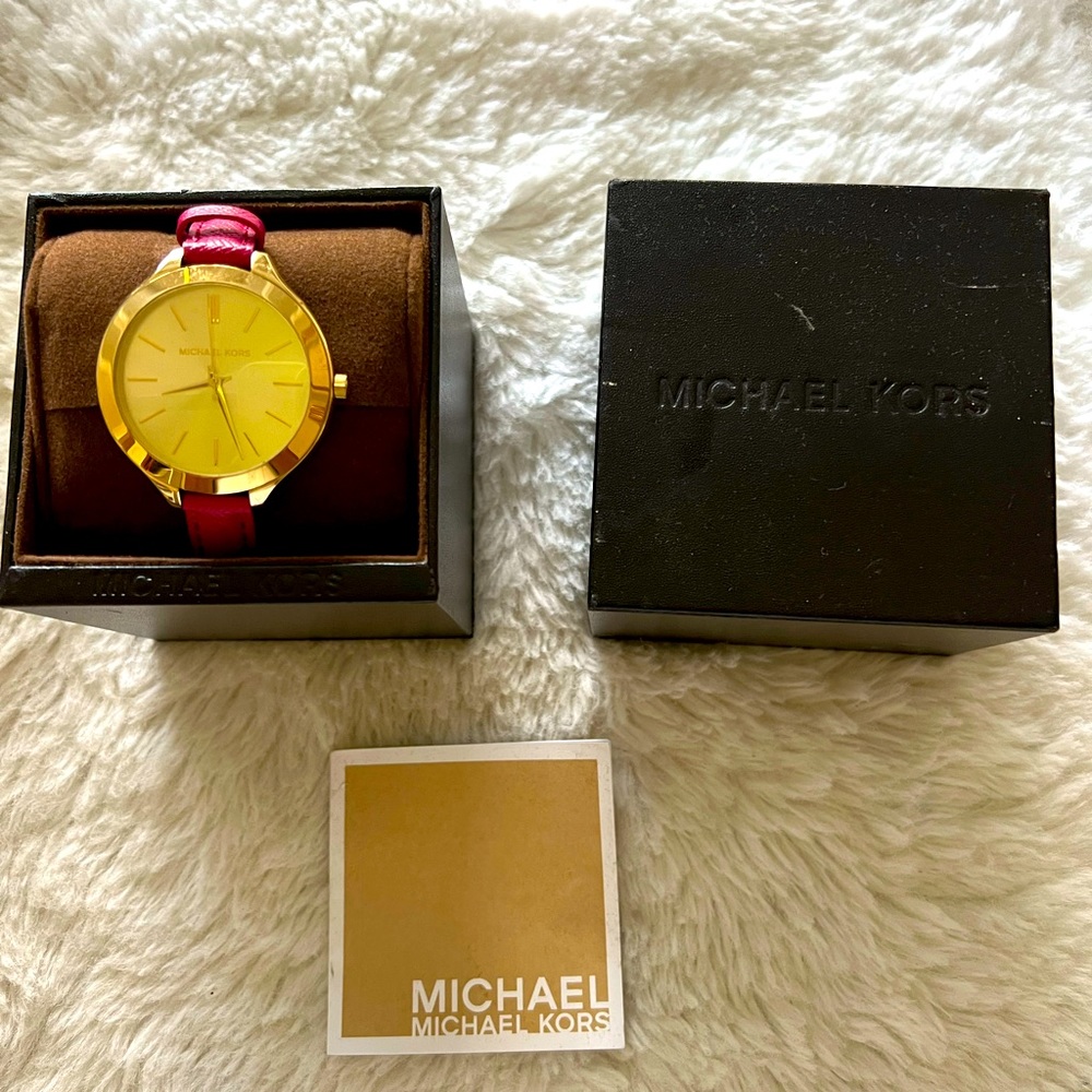 Pink & Gold Michael Kors watch